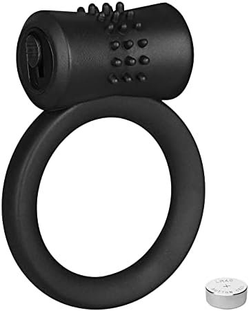 Eis Nubbed Vibrating Cock Ring - Vibrating Penis Ring With Clitoris Stimulator - Vibration Silicone Ring For Longer, Harder Erections, Battery Operated - Image 3
