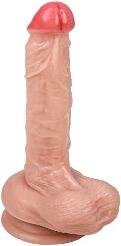 Realistic Dildo For Beginners, Letitfun 7.48" Body-Safe Material Penis Dildo With Strong Suction Cup For Hands-Free Play, Sex Toy For Women G-Spot Stimulation Dildos