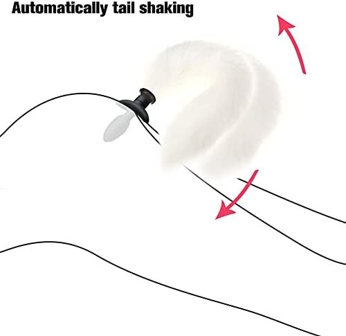 Vibrating Anal Foxtail Plug Remote Control Vibrator Butt Plug Anal Sex Toy For Men Women Couples Black - Image 3