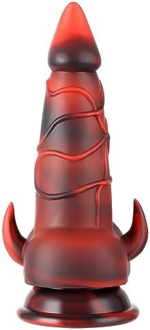 Dragon Dildo Sex Toys, Monster Dildo With Barbs For Vaginal&Anal, Handheld Fantasy Dildos, Weird Silicone Butt Plug About Knot, Prostate Massager Sex Toys For Adults