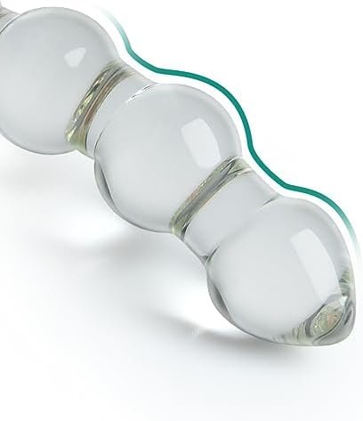 Glass Double-Ended Dildo 8.46Inch Clear G-Spot Dildo Pleasure Wand With Beads Butt Plugs Adult Sex Toy For Men Women Lesbian Gay Sex Factory - Image 3
