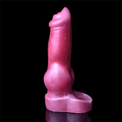 Silicone Penis Sleeve Enlarger Male Penis Extension Sleeve With Cock Ring, Knot Realistic Penis Sheath Cock Extender Sleeve Adult Sex Toys (Colorful)