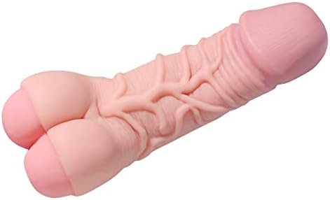 Realistic Dildo Pocket Pussy Masturbators Adult Sex Toy Stimulator With 3D Textured Mini Ass Anal, Soft Lifelike Clitoris Vaginal G-Spot Penis Dildos For Male Women Beige - Image 3