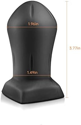 Super Soft Silicone Butt Plug, Anal Training Kit G-Spot Dildo Massage Smooth Butt Plug With Sturdy Base And Wide Neck Sex Toy Black Sex Factory (S) - Image 3
