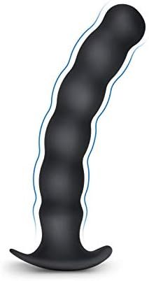 Silicone Anal Beads Thread Butt Plug With Narrow Flared Base Adult Sex Toy For Men Women Masturbating (Big)