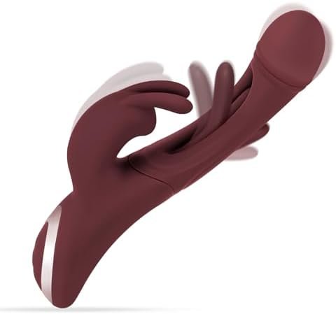 Prnhrceu Vibrator Rabbit Dildo For Women: G Spot Rabbit Vibrator Sex Toy With 12 Vibration 12 Flapping Modes,Waterproof Female Vibradores Sex Stimulator