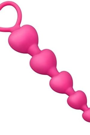 Anal Beads Butt Plug Silicone 6 Heart Ball Anal Chain Link With Safe Pull Ring Anal Adult Sex Toy For Men Women Couple Play