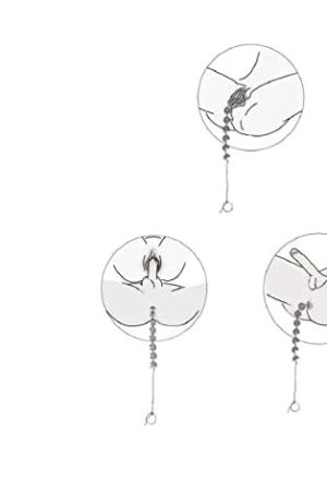 Sex Toys Anal Beads Anal Plug Butt Plug Anal Training Beads Plug Trainer Anal Play Beads Anal Chain Transparent Glass Crystal