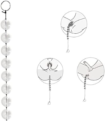 Sex Toys Anal Beads Anal Plug Butt Plug Anal Training Beads Plug Trainer Anal Play Beads Anal Chain Transparent Glass Crystal