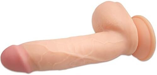 Realistic Suction Cup Dildo - Thick Veined Shaft Adult Sex Toy - G Spot And Vaginal Stimulator For Powerful Orgasms - Beige - Image 2