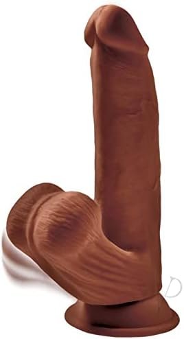 King Cock Plus 8" Triple Density Cock W/Swinging Balls - Brown - Image 2