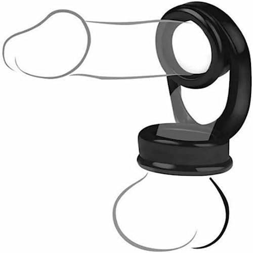 Ousandy Dual Cock Ring With Ball Strap Stretchy Double Penis Rings Adult Men Sex Toy Soft Silicone Couples Penis Rings For Men Sunglasses
