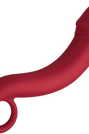 Forto F-19 6.9 Inch Silicone Prostate Plug. Realistic Silicone Straight-In Anal Plugs Prostate Massage Sex Toys For Beginners Experienced Users Anal Plug For Vaginal G-Spot (Silicone - Red)