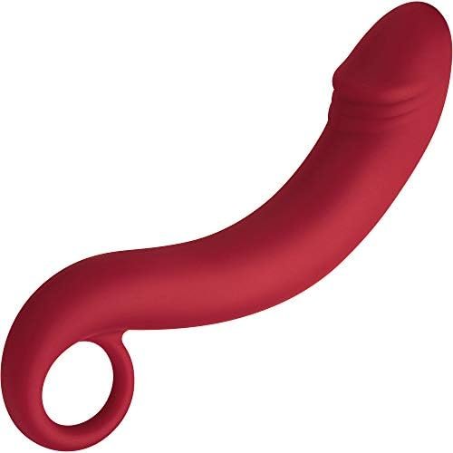 Forto F-19 6.9 Inch Silicone Prostate Plug. Realistic Silicone Straight-In Anal Plugs Prostate Massage Sex Toys For Beginners Experienced Users Anal Plug For Vaginal G-Spot (Silicone - Red)