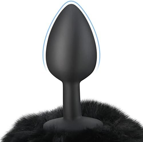 3Pcs Butt Plug Expanding Anal Training Set- Sxovo Silicone Butt Plug Artificial Rabbit'S Fur Tail Anal Sex Toys Cosplay For Women Men Couple Stimulation Butt Toys - Image 2