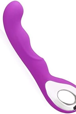 Rechargeable G-Spot Vibrator With 10 Vibration Modes, Adult Women Sex Toy, Female Vibrating Dildo, Sexual Wand Massager With Unbendable Shaft, Purple