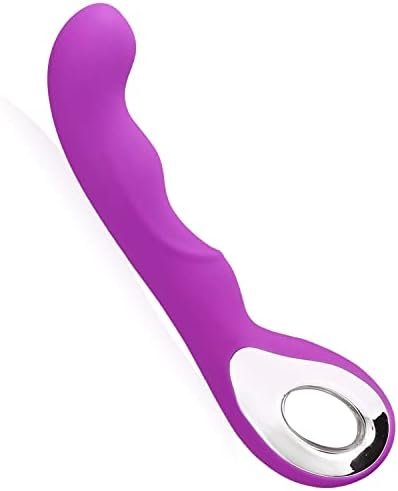 Rechargeable G-Spot Vibrator With 10 Vibration Modes, Adult Women Sex Toy, Female Vibrating Dildo, Sexual Wand Massager With Unbendable Shaft, Purple