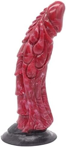 9 Inches Realistic Silicone Dildo Scales Texture G-Spot Stimulator Suction Anal Sex Toys For Women And Couple