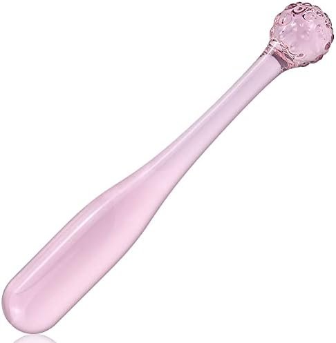 Crystal Anal Butt Plug Sex Toy Pink Glass Pleasure Wand Anal Plug Trainer Double-Ended Anus Butt Plug Penis For Couples Women Men G-Spot Stimulation Prostate Massager Anal Sex Play Dildo