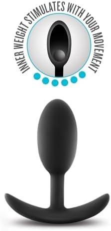Blush Anal Adventures Platinum Vibra Slim Silicone Anal Plug - Motion Activated Vibrations Via Movement Of Inner Bearing - Base For Safety, Comfort & Wearability - Ultrasilk Smooth Sex Toy For Adults - Image 2