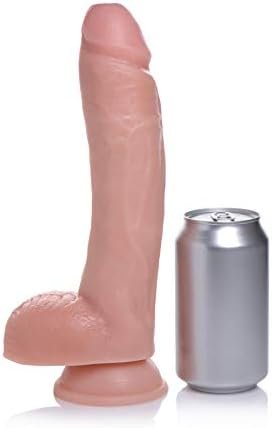 Lynx 10 Inch Dildo With Balls - Light
