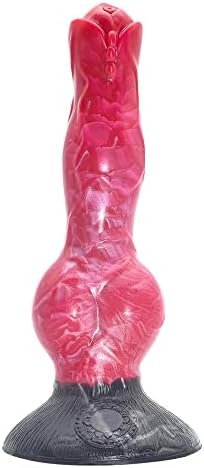 Behorny Dildo Sex Toy, Liquid Silicone Alien/Fido Dildo With Suction Cup Mixed