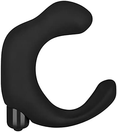 Eis Deluxe Pleasure Boomerang Anal Vibrator - Prostate Vibrator, Perineum Massager, Skin-Friendly Silicone - Battery Operated