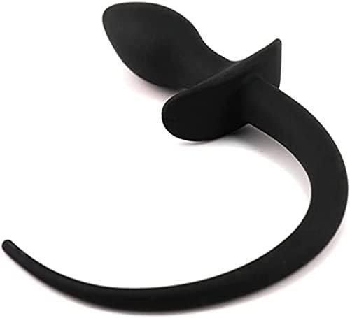 Erun Silicone Anal Plug Fox Tail Smooth Touch Anal Sex Toys Beads For Beginners Waterproof Smooth Touch Anal Sex Toys Beads For Women Men (Black) - Image 2