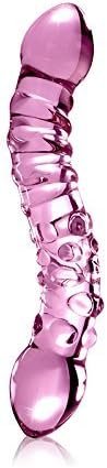 Icicles No 55 Curved Glass Dildo And Water Based Lube (1 Oz)