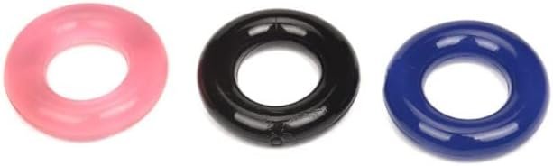 3Pcs Male Sex Toys Delay Three-Color Silicone Lock Fine Ring Penis Exerciser Delay Ring Adult Sex Toys