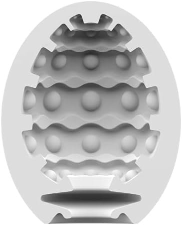 Satisfyer Masturbator Egg 3-Pack | Naughty | Savage | Crunchy | 3 Sensual Structures | Masturbator | Penis Stimulation | Extremely Stretchable | One- Time-Use - Image 3