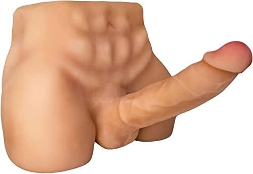 16.9Lb Sex Doll With Realistic Dildo For Women,Kuuval Male Torso Female Masturbator Doll G-Spot Dildo Lesbian Gay Love Doll For Maximum Pleasure