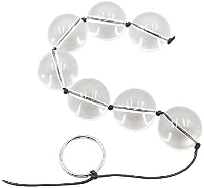 Sex Toys Anal Beads Anal Plug Butt Plug Anal Training Beads Plug Trainer Anal Play Beads Anal Chain Transparent Glass Crystal - Image 2