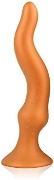 Long Anal Plug Dildo With Strong Suction Cup Soft Liquid Silicone Butt Plug Vaginal Stimulation Prostate Massage For Beginner Advanced Players Sex Factory (L)