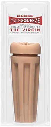 Doc Johnson Main Squeeze - The Virgin Insert - Ultraskyn Sleeve Replacement With Hymen-Like Barrier - Pop It'S Cherry - Vanilla - Image 2