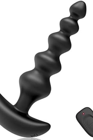 Vibrating Anal Beads Butt Plug Silicone G Spot Vibrator With 16 Vibration Modes Wireless Remote Control Graduated 5 Ball Anal Sex Toy For Men Women
