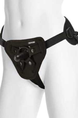 Doc Johnson Vac-U-Lock Platinum - Corset Harness With Vac-U-Lock Plug And 3 Different Sized O-Rings - Compatible With O-Ring And Vac-U-Lock Dildos - Accomodates Up-To 60" Waist