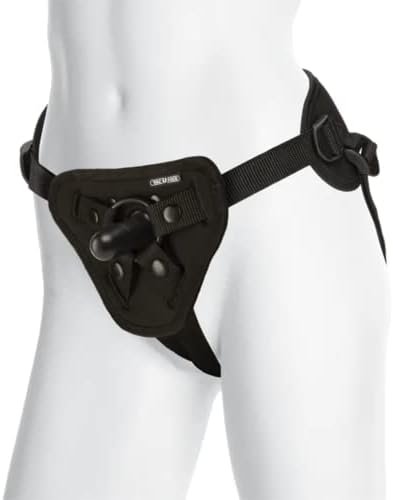 Doc Johnson Vac-U-Lock Platinum - Corset Harness With Vac-U-Lock Plug And 3 Different Sized O-Rings - Compatible With O-Ring And Vac-U-Lock Dildos - Accomodates Up-To 60" Waist