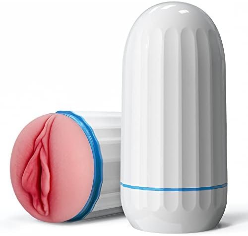 Tivino Handheld Male Masturbators Cup With Deeper Wrapped, Realistic Pocket Pussy Stroker With Strong Suctions, Male Sex Toy For Men Masturbation With 3D Lifelike Vagina Sex Stroker