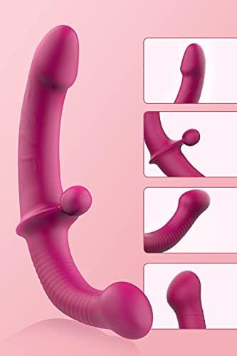 Sxovo Double-Ended Dildo With Ball, Ten Vibration Modes Sex Toys Dildo Massager Adult Sex Toys - Image 3