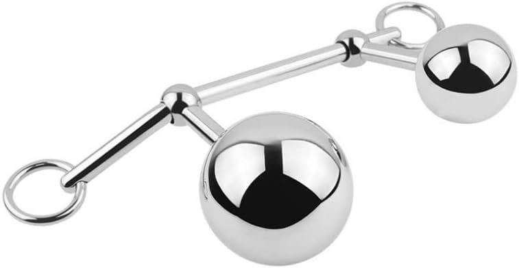 Sex Toy Sm Metal Anal Plug Detachable Round Ball Mobile Double Ball Stainless Steel Anal Plug Adult Toy