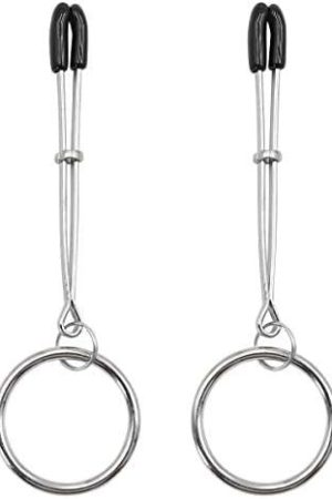 Nipple Clip Sex Tools, New Sm Adult Products Can Be Used For Many Times, Long Nipple Clip, Metal Ring Sm Torture Tool, Nipple Sex Toys Silver