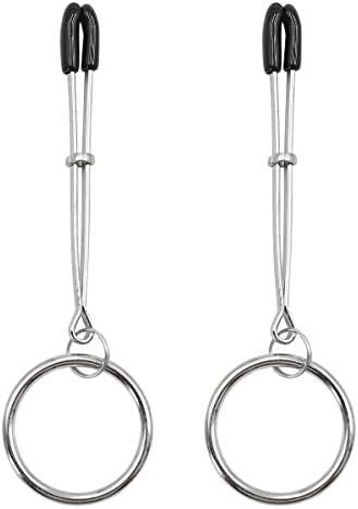 Nipple Clip Sex Tools, New Sm Adult Products Can Be Used For Many Times, Long Nipple Clip, Metal Ring Sm Torture Tool, Nipple Sex Toys Silver