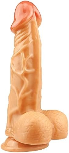 Leqc Realistic Dildo For Beginners Lifelike Huge Dildo 9.25 Inch, With Strong Suction Cup For Hands-Free Play, Realistic Penis For G-Spot Stimulation Dildos Anal Sex Toys For Women And Couple