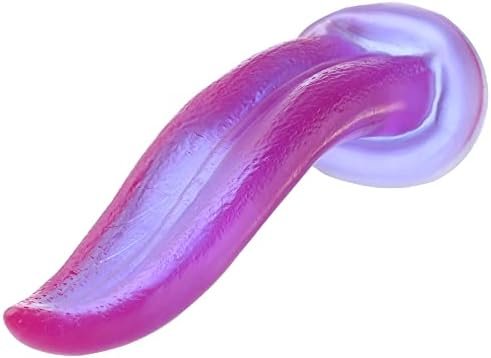 7 Inch Realistic Tongue Dildo With Suction Cup For Auxfun Sex Machine Devices, Thrusting Machines Attachment Smooth Soft Dildo Anal Butt Plug Adult Sex Toys For Women Pleasure