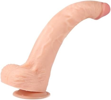 Sabenatoy Bold-Max 11.6" Dildo,Realistic Dildos Feels Like Skin,Soft Silicone Anal Dildo With Strong Suction Cup For Hands-Free Play,Vlatne Dildo With Balls Lifelike Fake Penis, G Spot Stimulator Ad
