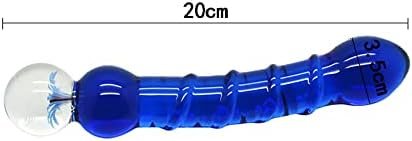 Aptitan Flower Probe Twisted Glass Dildo Crystal Penis Massager Double Ended G Spot Dildo Anal Bead Plug - Image 2
