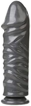 Doc Johnson American Bombshell - Bunker Buster - Dildo Or Butt Plug With Suction Cup - Gunmetal Grey