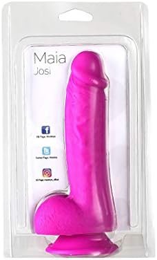 Maia Toys Josi 8 Realistic Silicone Dong Purple" - Image 2