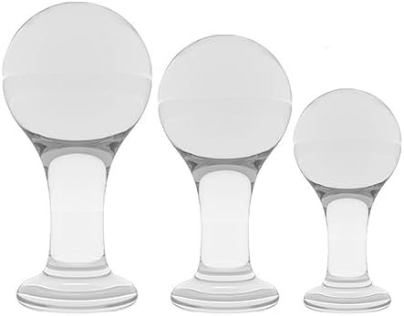 Beginners Anal Trainer Set, 3 Piece Butt Plugs, Butt Toys For Men And Women Large Transparent Globular Anal Plug For Advanced Player Prostate And Butt Stimulator Adult Sex Toys For Intense Pleasure